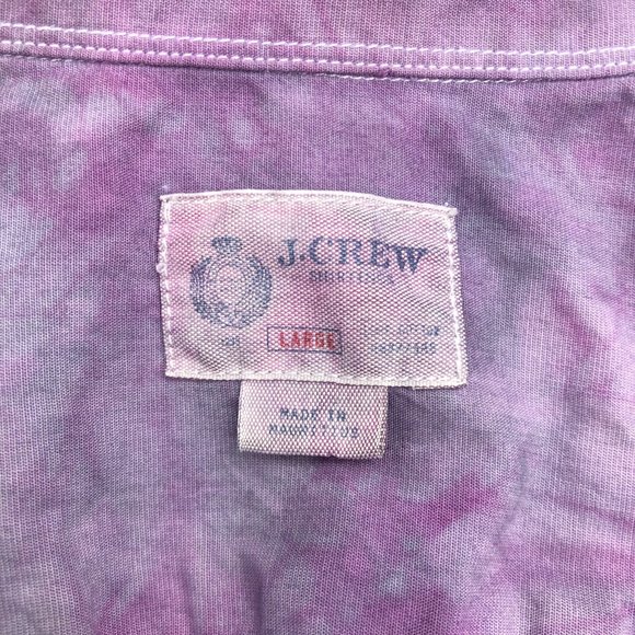 SOLD Tie dyed button up soft cotton purple shirt - Picture 6 of 8